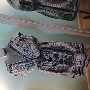 She's Cool Black & White Dress